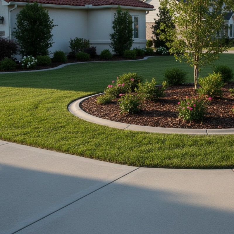 Lawn Curbing Installation